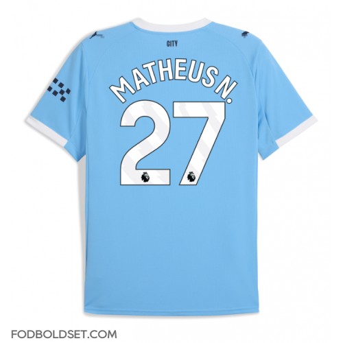 Manchester City Matheus Nunes #27 Hjemmebanetrøje 2025-26 Kortærmet